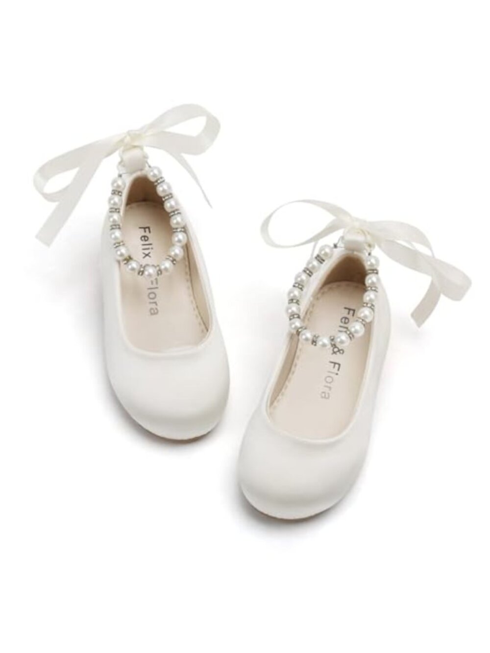 Toddler Girls Ballet Flats Satin Dress Shoes Wedding Party
